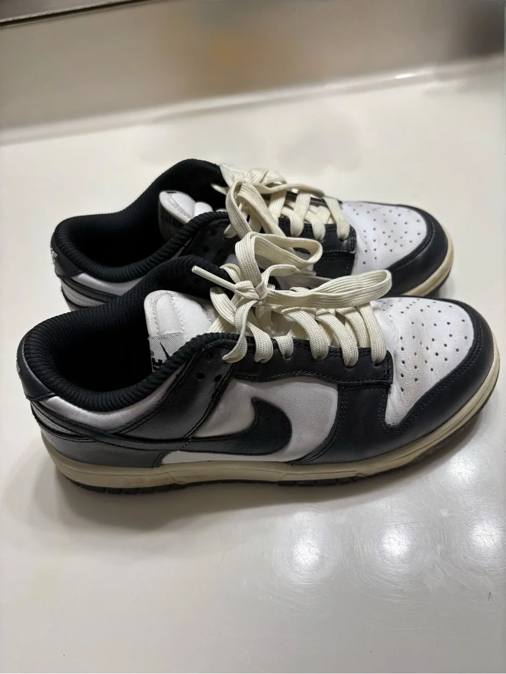 Nike Black and White Low-Top Sneakers Vintage Panda Dunks